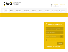 Tablet Screenshot of caeci.com.br